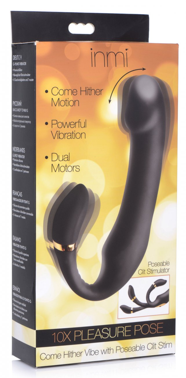 10X Pleasure Pose Come Hither Silicone Vibrator with Poseable Clit Sti @Erotic_Boudoir 10X Pleasure Pose Come Hither Silicone Vibrator with Poseable Clit Sti @Erotic_Boudoir