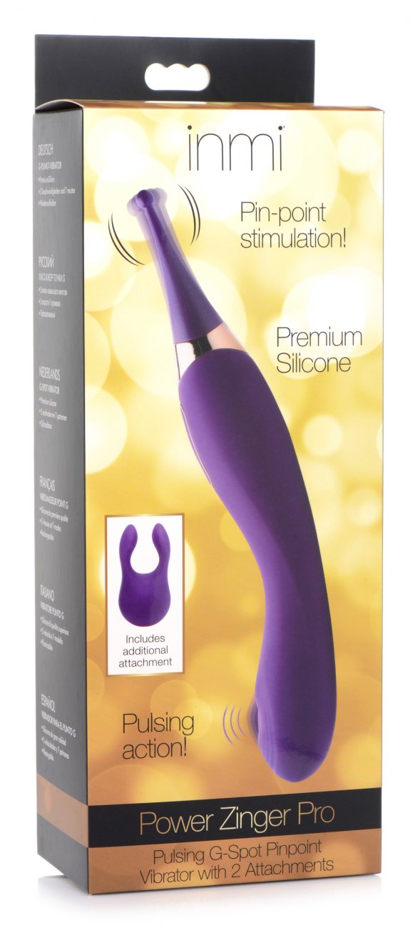Pulsing G-spot Pinpoint Silicone Vibrator with Attachments (SHIP ONLY) @Erotic_Boudoir Pulsing G-spot Pinpoint Silicone Vibrator with Attachments (SHIP ONLY) @Erotic_Boudoir