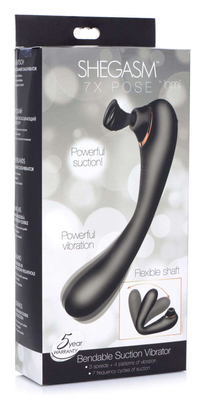 Shegasm Pose 7X Bendable Suction Silicone Vibrator (SHIP ONLY) @Erotic_Boudoir Shegasm Pose 7X Bendable Suction Silicone Vibrator (SHIP ONLY) @Erotic_Boudoir