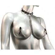 Chrome Collar with Nipple Clamps