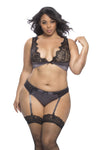 Oh La La Cheri Arabella Soft Eyelash Lace Plus Size Set - SIZE 2X