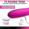 7X Double Team Double Dildo with Remote