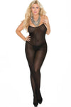 Spaghetti Strap Opaque Bodystocking PLUS
