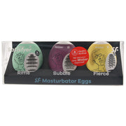 Satisfyer Masturbator Egg Sets 3 pk (MULTIPLE OPTIONS)